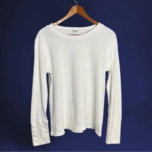 Sundance White Fitted Long Sleeve Tee
